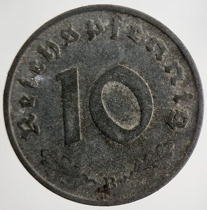 1940 Germany Nazi 10 Pfennig Coin | Fine Collectable Grade