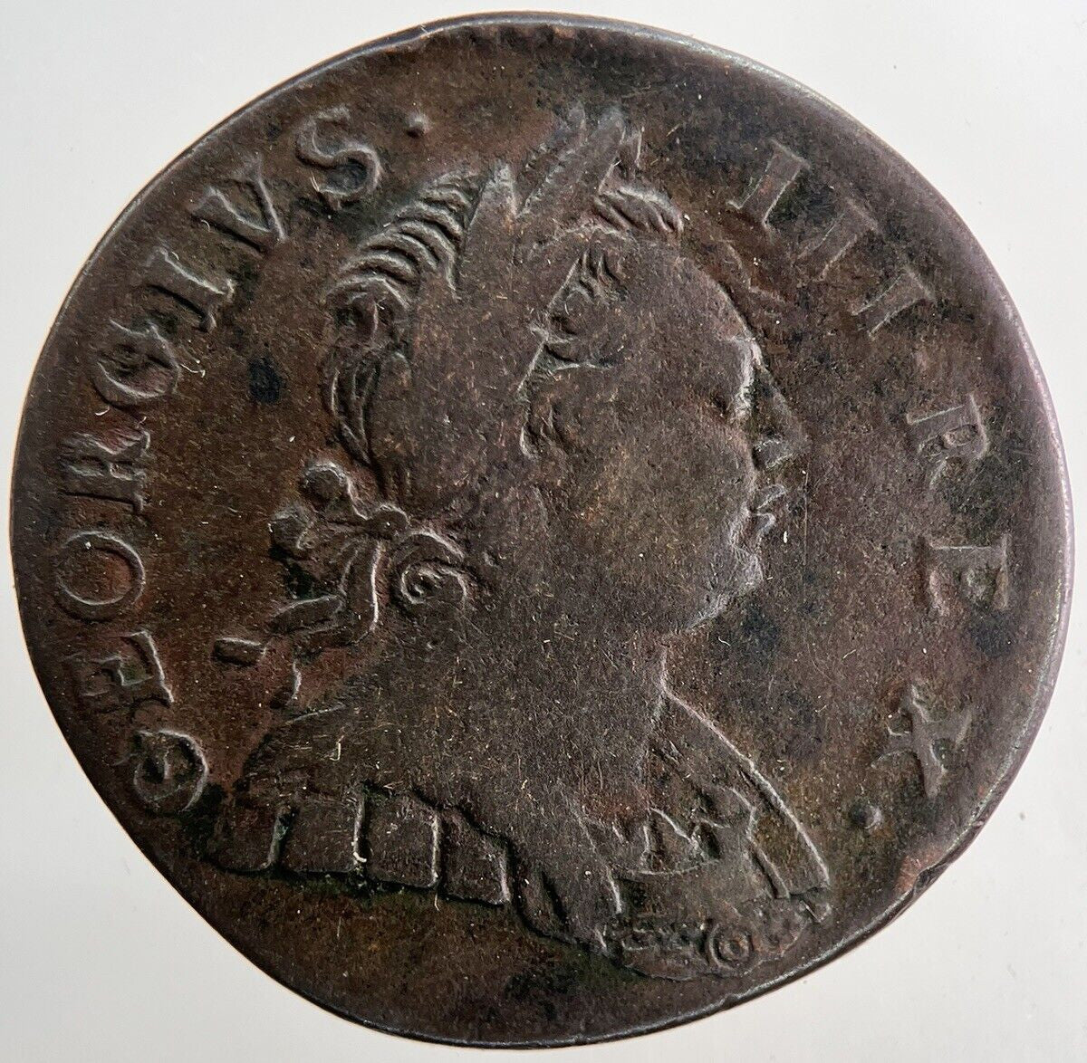 1773 George III 3rd Half - Penny Coin | Fine Collectable Grade | a9434