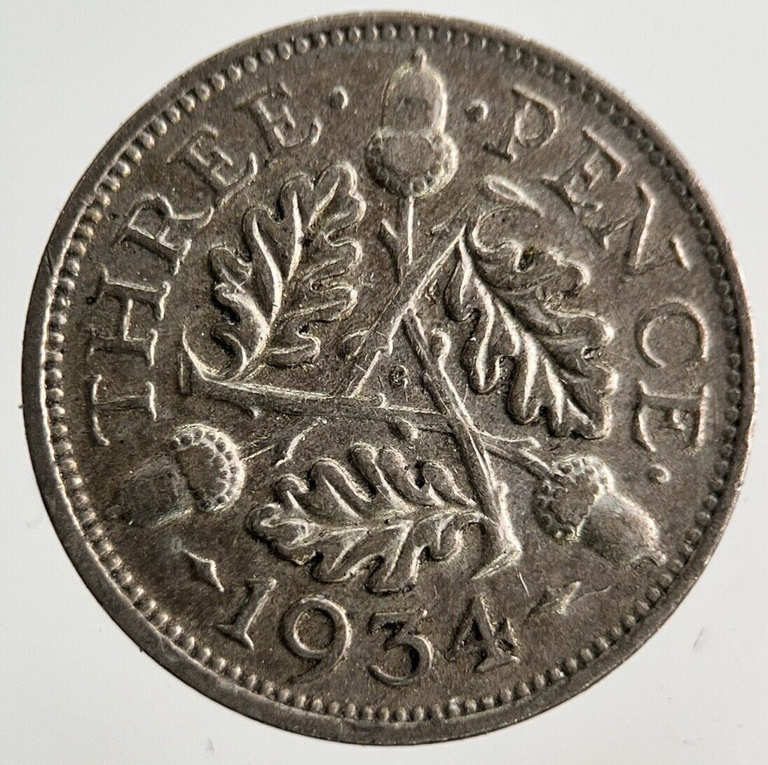 1934 George V Threepence Silver Coin | Collectable Grade