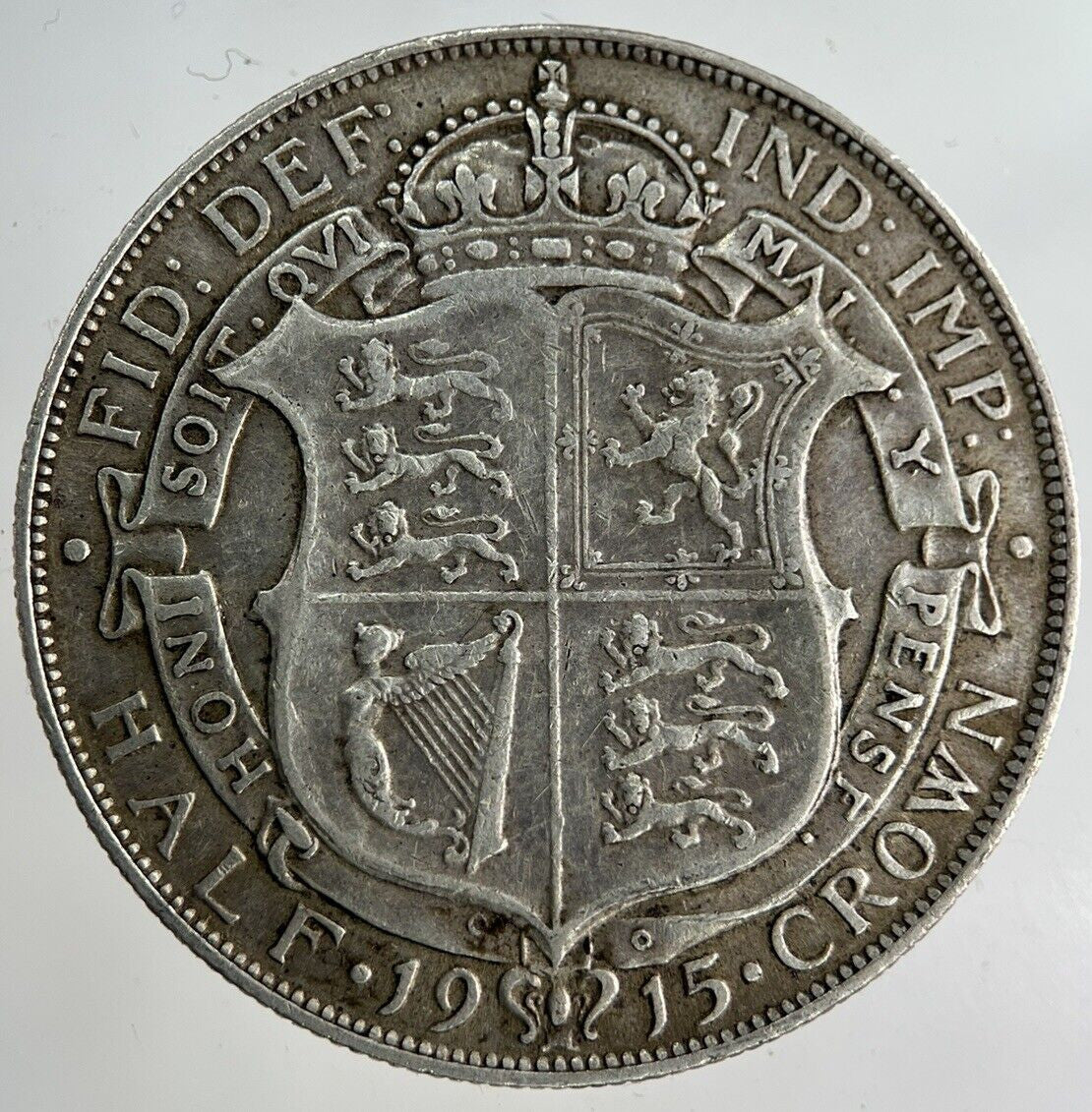 1915 George V Half - Crown Silver Coin | Very High Grade