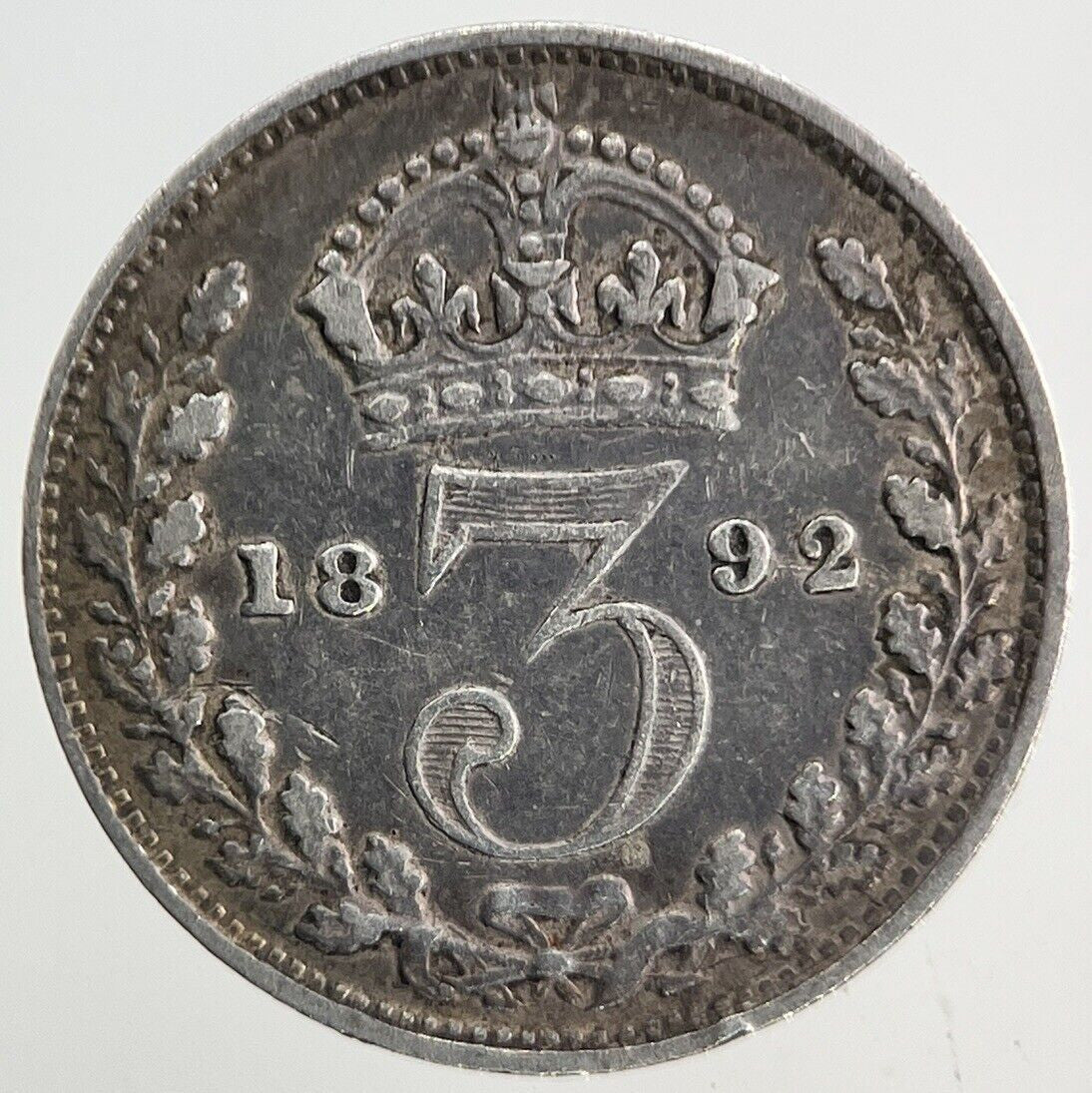 1892 Victoria Threepence Silver Coin | Fine Collectable Grade