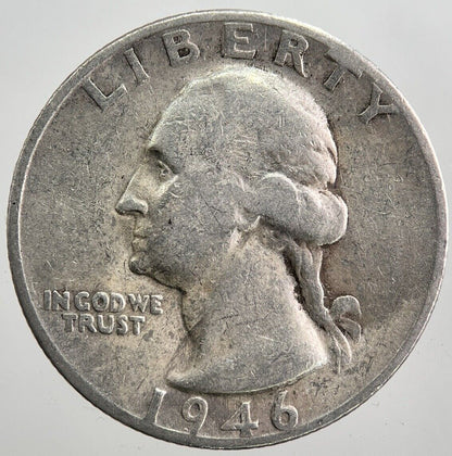 1946 - S US USA Quarter Dollar Silver Coin | Collectable Grade | a7948
