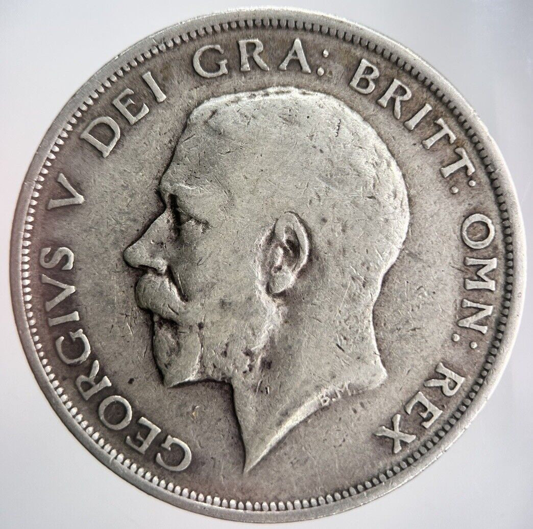 1916 George V Half - Crown Silver Coin | Fine Collectable Grade | a4501