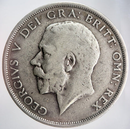 1916 George V Half - Crown Silver Coin | Fine Collectable Grade | a4501