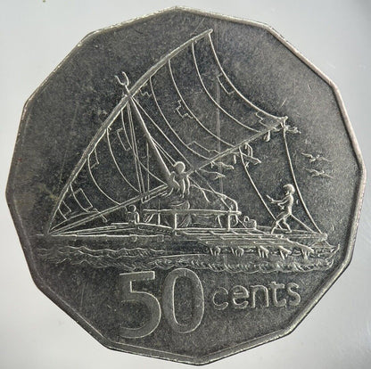 1996 Fiji 50 Cents Coin | Fine Collectable Grade