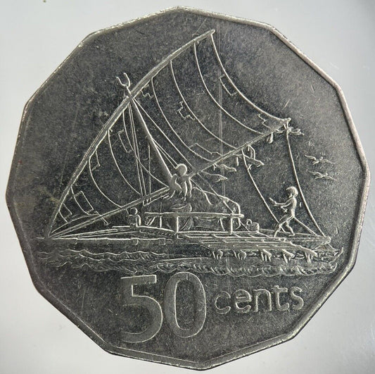 1996 Fiji 50 Cents Coin | Fine Collectable Grade
