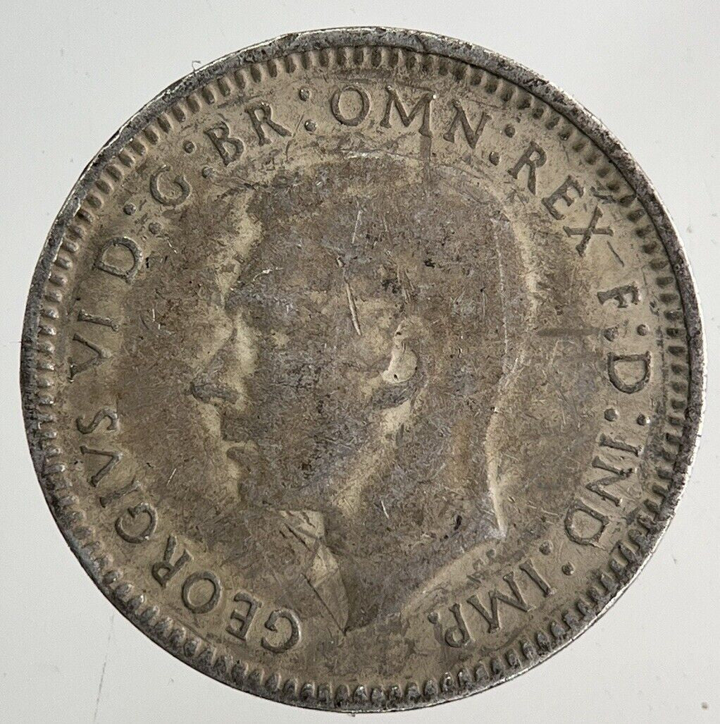1938 Australia Threepence Silver Coin | Fine Collectable Grade