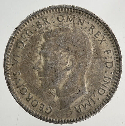 1938 Australia Threepence Silver Coin | Fine Collectable Grade