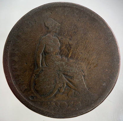 British George IV One Penny Coin | Fair Grade