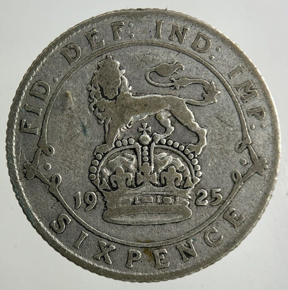 1925 George V Sixpence Silver Coin | Collectable Grade