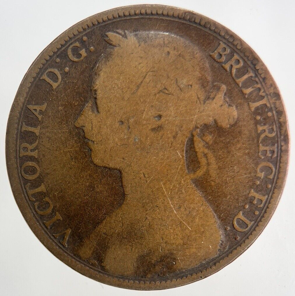1889 Victoria One Penny Coin | Collectable Grade