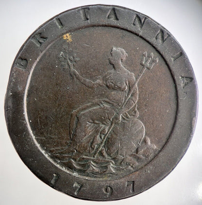 1797 George III Cartwheel Two - Pence Coin | Very High Grade | a2624