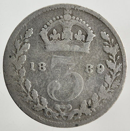 1889 Victoria Threepence Silver Coin | Collectable Grade