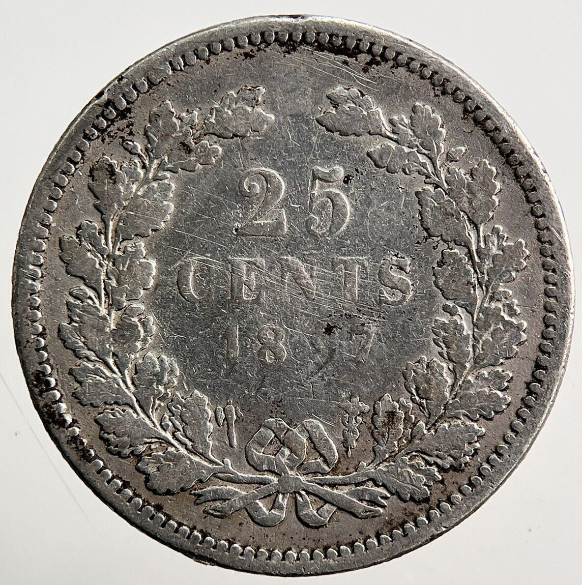 1897 Netherlands 10 Cents Silver Coin | Collectable Grade | a3756