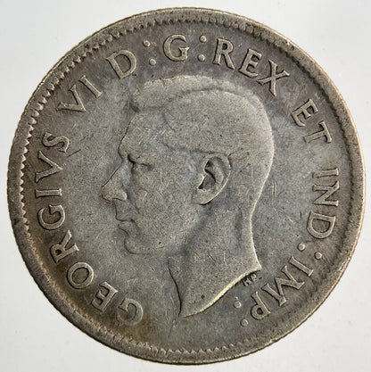 1938 Canada 25 Cents Silver Coin | Fine Collectable Grade