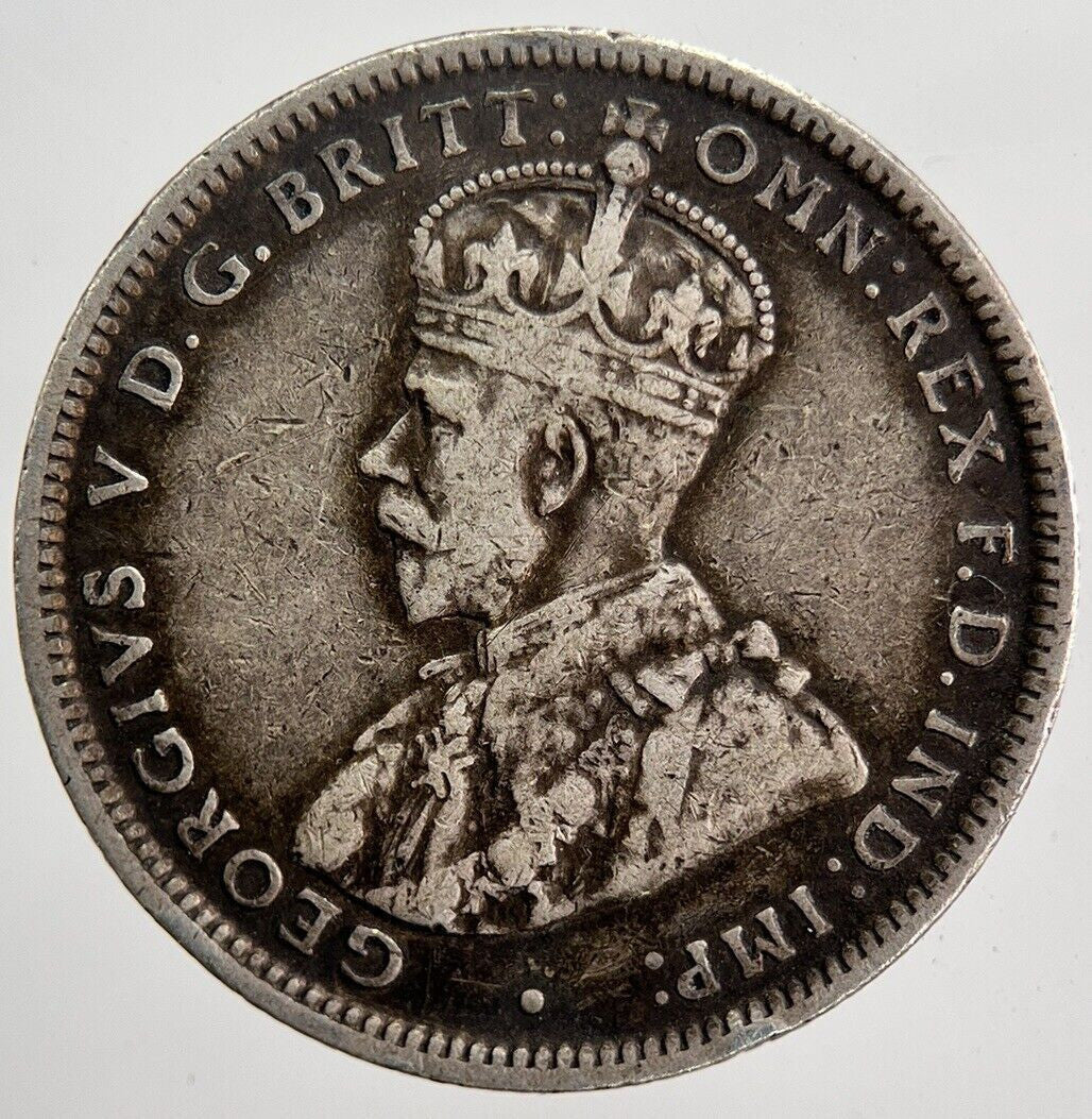 1916 - M Australia One Shilling Silver Coin | Fine Collectable Grade | a5885