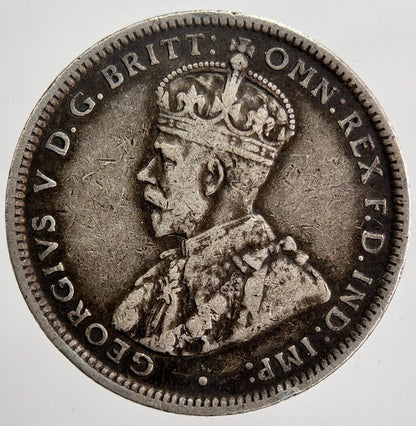 1916 - M Australia One Shilling Silver Coin | Fine Collectable Grade | a5885