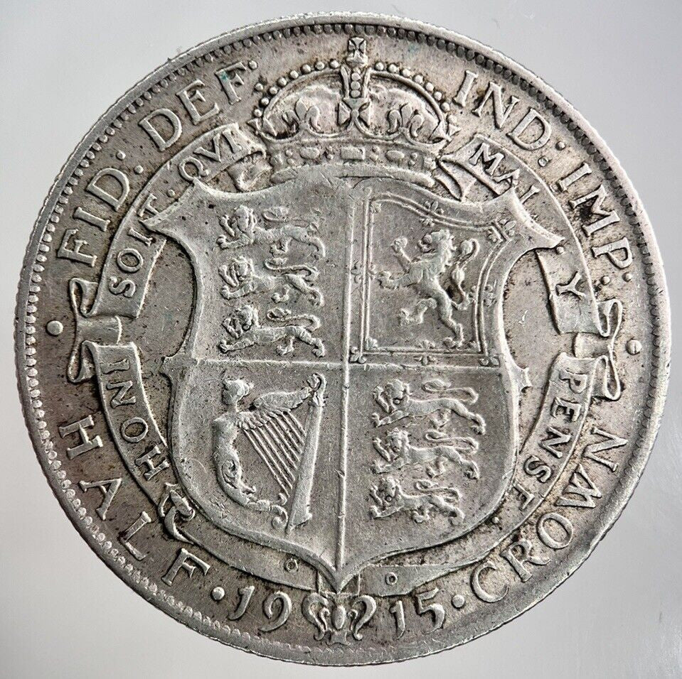 1915 George V Half - Crown Silver Coin | Very High Grade