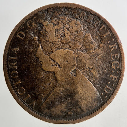 1863 Canada Nova Scotia 1 Cent Coin | Fair Grade
