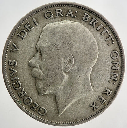 1921 George V Half - Crown Silver Coin | Fine Collectable Grade