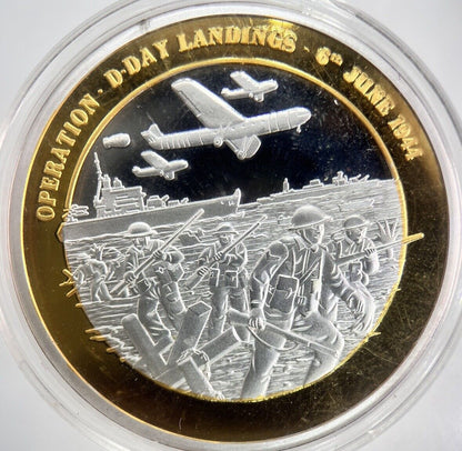 British D - Day Commemorative Medal Token Coin | Comes in Capsule