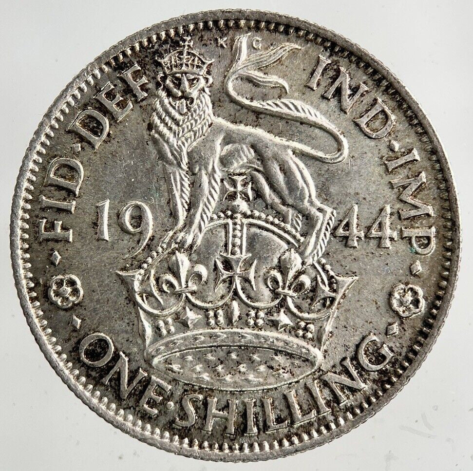 1944 George VI Shilling Silver Coin | Very High Grade