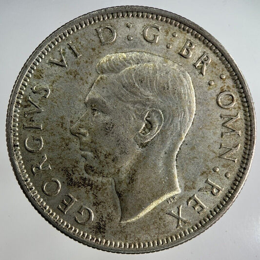1945 George VI Half - Crown Silver Coin | Fine Collectable Grade