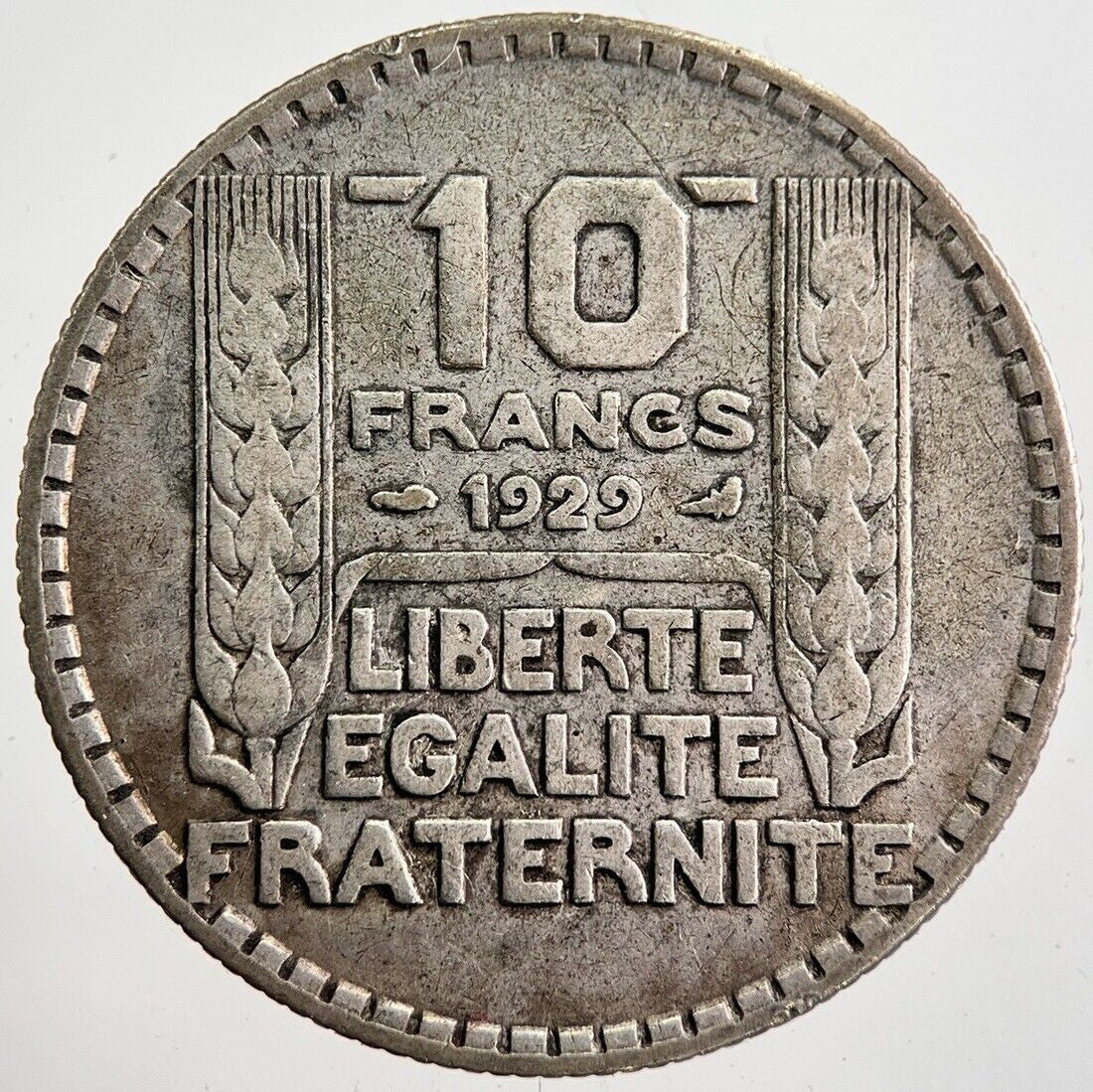 1929 French 10 Francs Silver Coin | Fine Collectable Grade | a7912