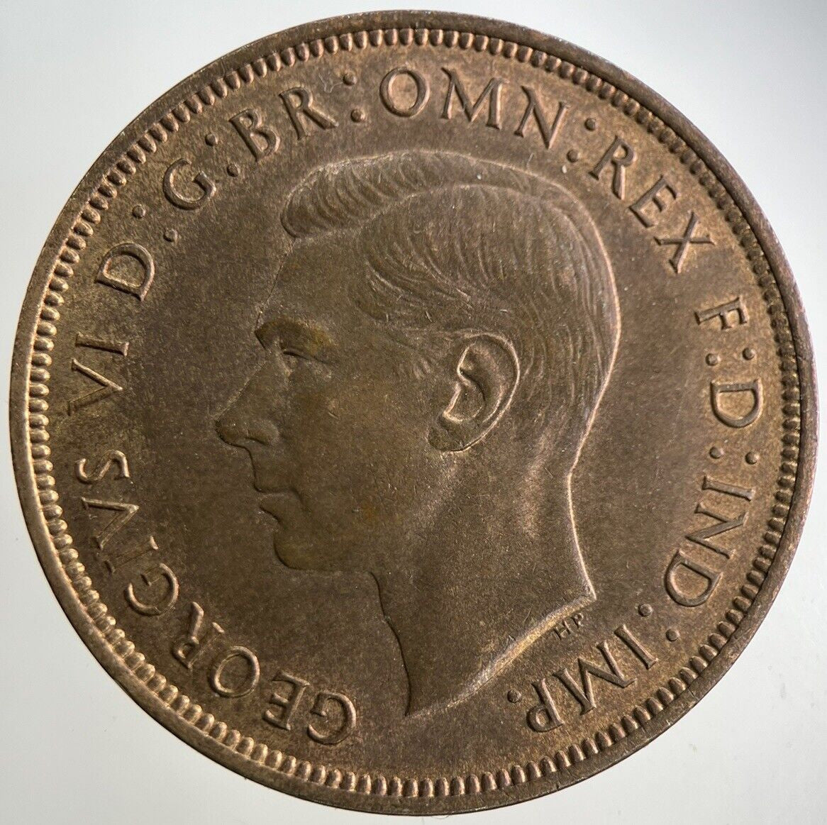 1938 George VI One Penny Coin | Very Fine Grade