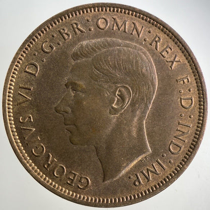 1938 George VI One Penny Coin | Very Fine Grade