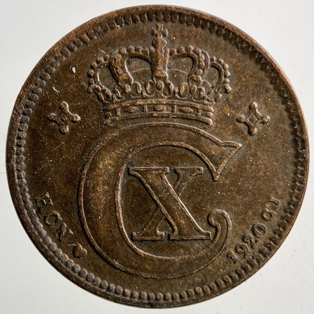 1920 Denmark 2 Ore Coin | Fine Collectable Grade