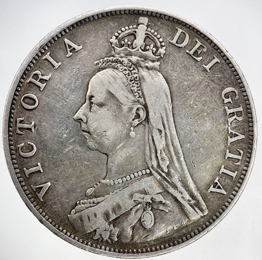 1889 Victoria Double Florin Silver Coin | Fine Collectable Grade