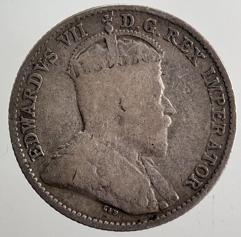 1910 Canada 5 Cents Silver Coin | Fine Collectable Grade