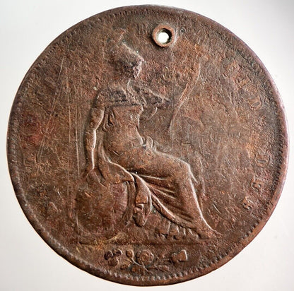 1853 Victoria One Penny Coin | Collectable Grade