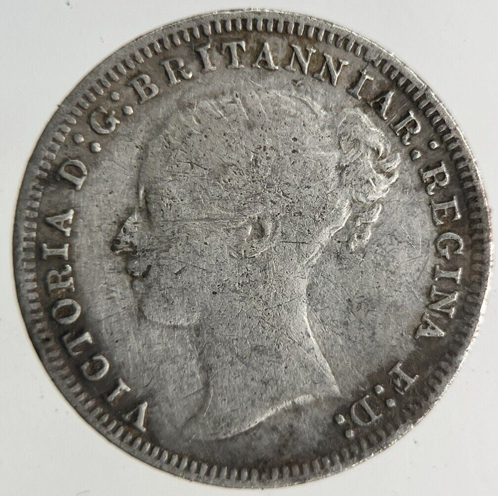 1876 Victoria Threepence Silver Coin | Fine Collectable Grade