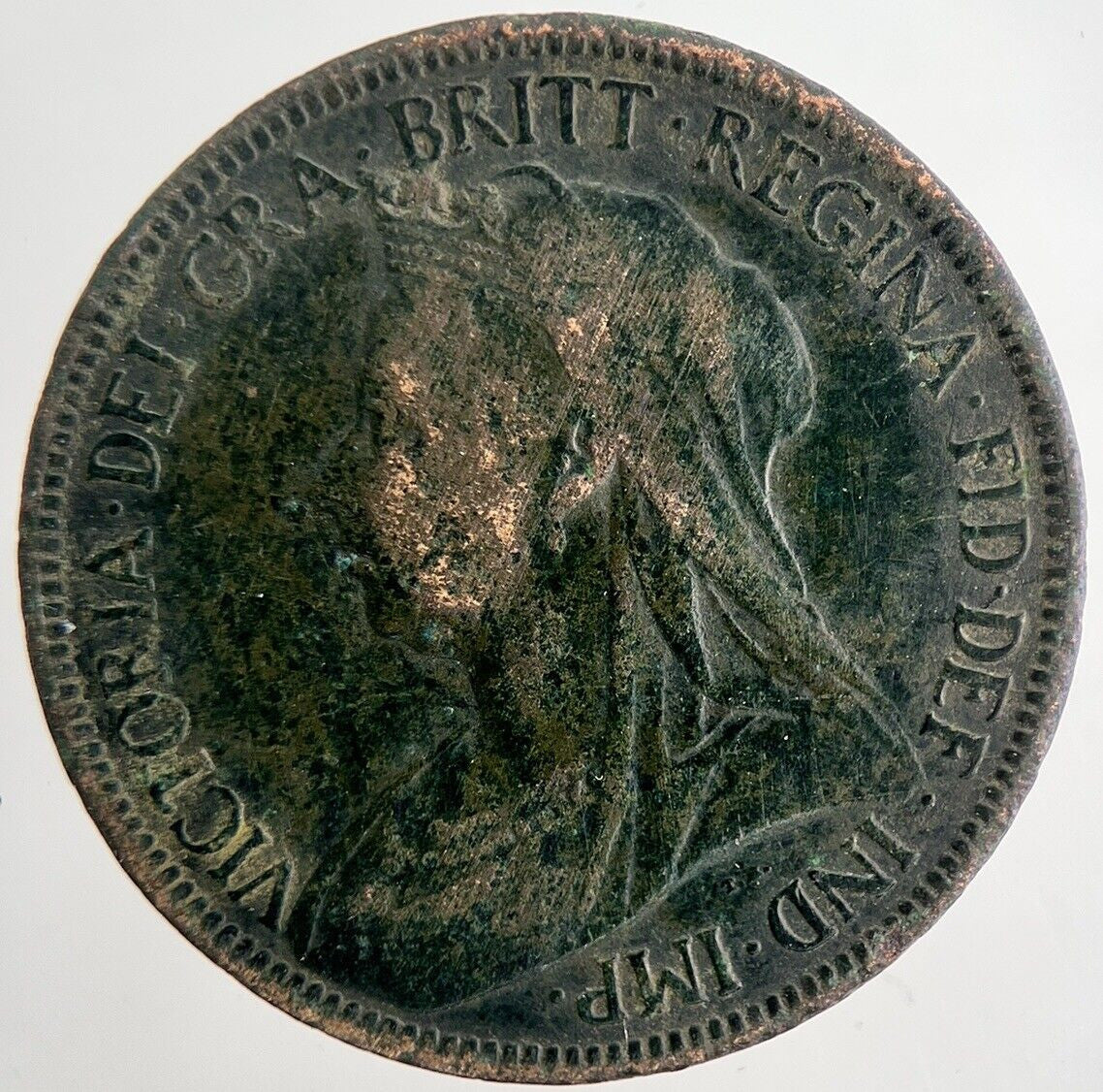 1897 Victoria Half - Penny Coin | Fine Collectable Grade | a8202