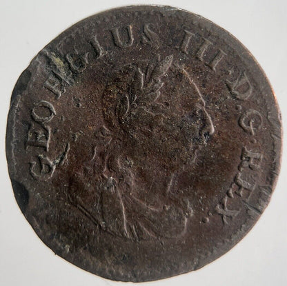 1806 George III Irish Hibernia Farthing Coin | Fine Collectable Grade | a4521