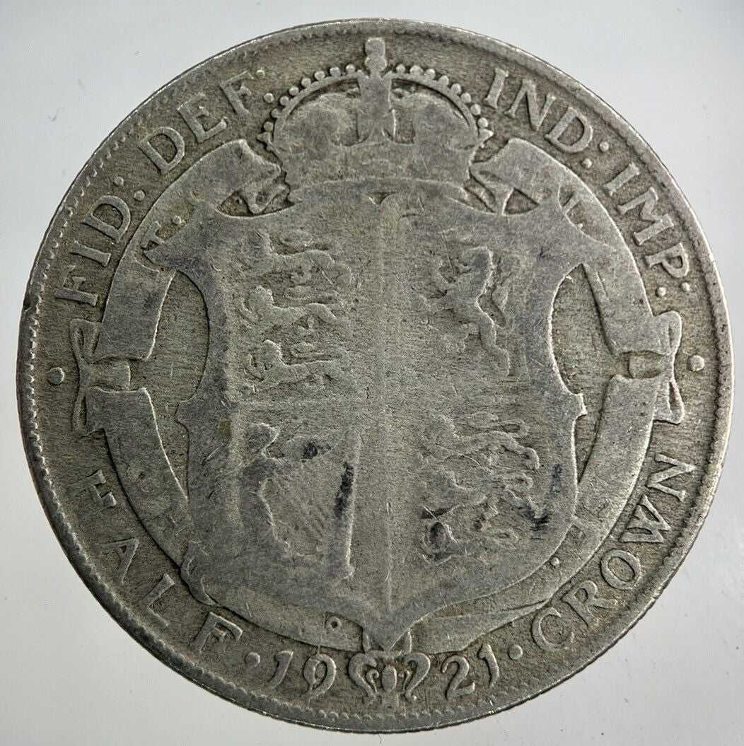 1921 George V Half - Crown Silver Coin | Collectable Grade