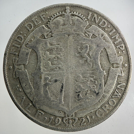 1921 George V Half - Crown Silver Coin | Collectable Grade