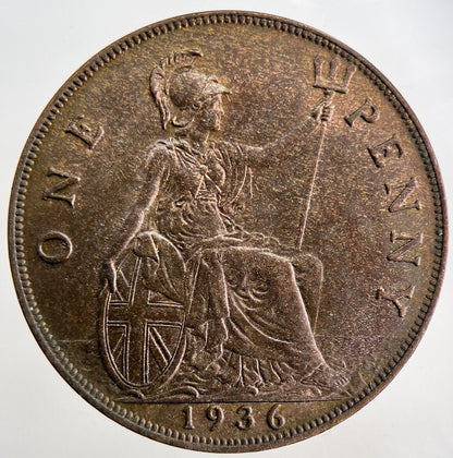 1936 George V One Penny Coin | Very High Grade