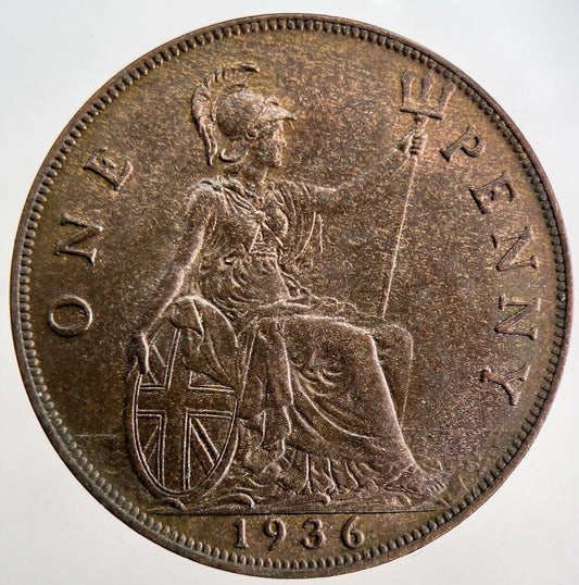 1936 George V One Penny Coin | Very High Grade