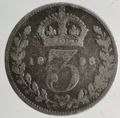 1898 Victoria Threepence Silver Coin | Collectable Grade