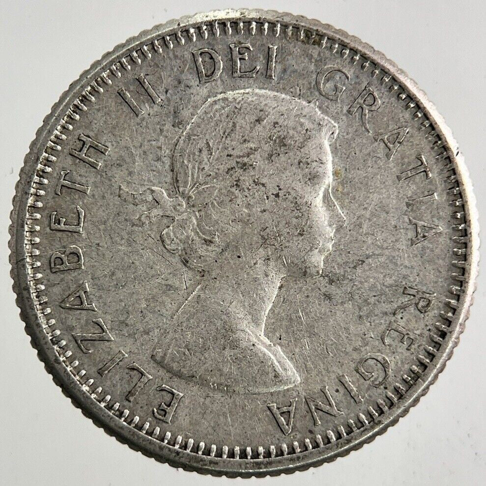 1960 Canada 10 Cents Silver Coin | Fine Collectable Grade