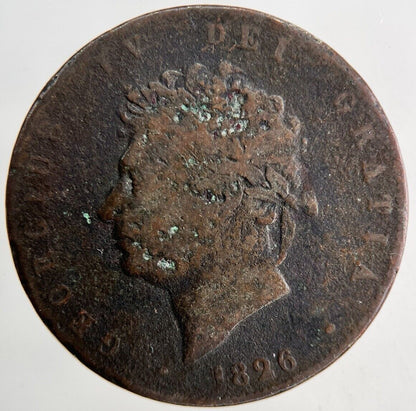1826 George IV Half-Penny Coin | Collectable Grade