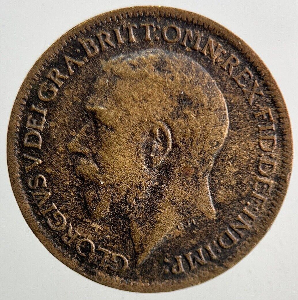 1917 George V Farthing Coin | Fine Collectable Grade