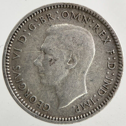 1938 Australia Threepence Silver Coin | Fine Collectable Grade