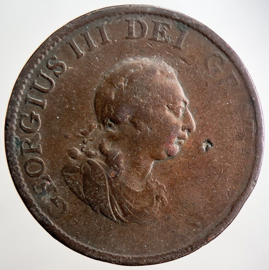 1799 George III Half - Penny Coin | Collectable Grade | a2886