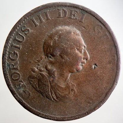 1799 George III Half - Penny Coin | Collectable Grade | a2886