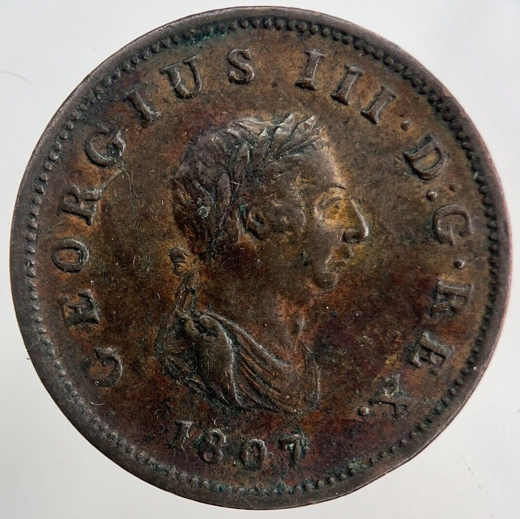 1807 George III 3rd Half - Penny Coin | Very High Grade