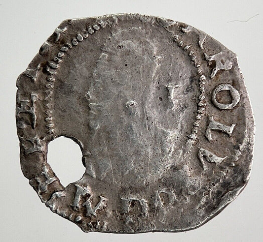 British Charles I 1st Penny Hammered Silver Coin | Collectable Grade | a9420
